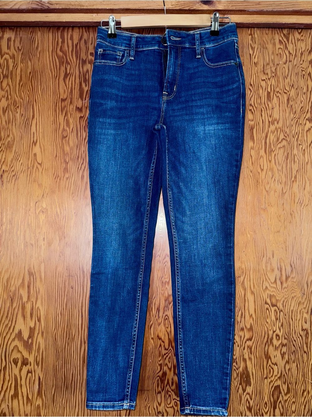 Old Navy Women's Indigo High-Rise Rockstar Super Skinny Secret Smooth Jeans